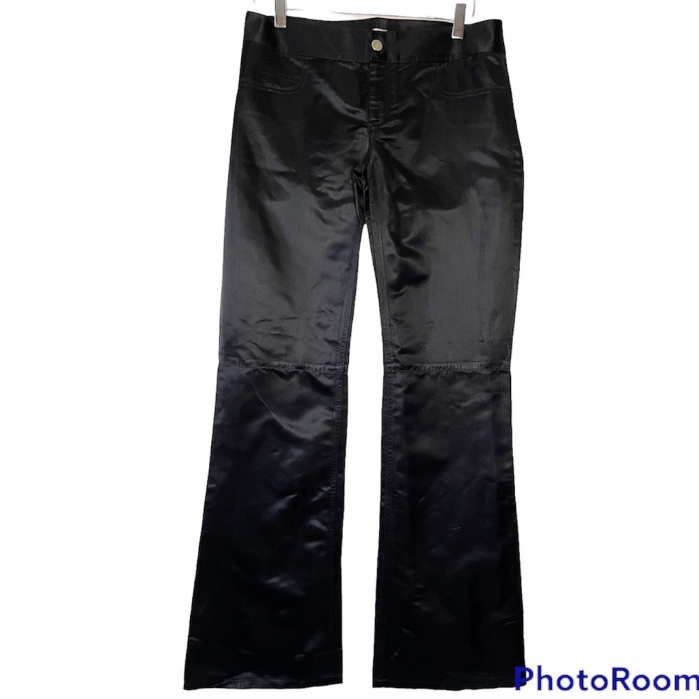 Alice + Olivia Midnight Black Flared Trousers
